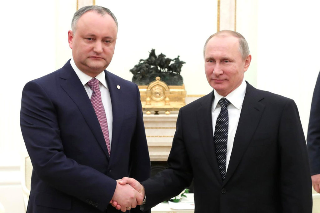 Игорь Додон и Владимир Путин