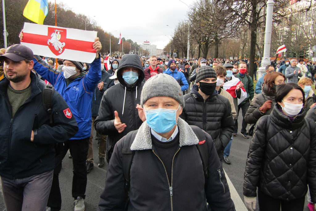 Митинг оппозиции в Минске